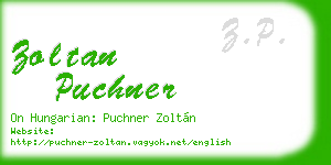 zoltan puchner business card