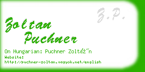 zoltan puchner business card